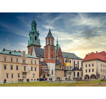 Wall mural kraków's historic skyline - TenStickers