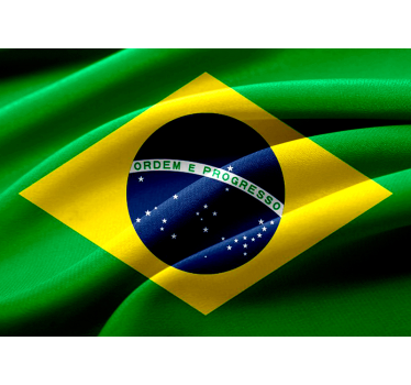 Brazilian Flag mural wallpaper - TenStickers