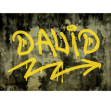Name Graffiti painting murals - TenStickers