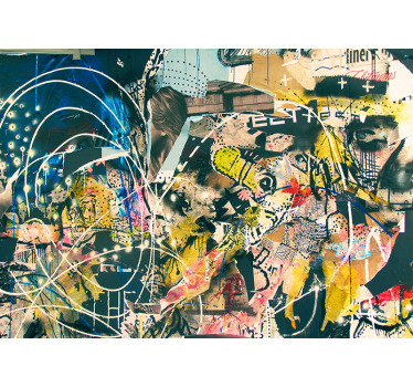Grunge painting murals - TenStickers