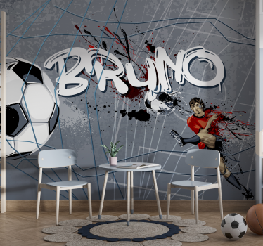 Football player goal Teenage wall mural - TenStickers