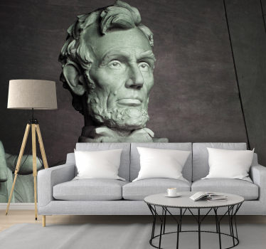 Lincoln monument close-up new york wall mural - TenStickers