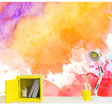 Multicolor splash abstract mural - TenStickers