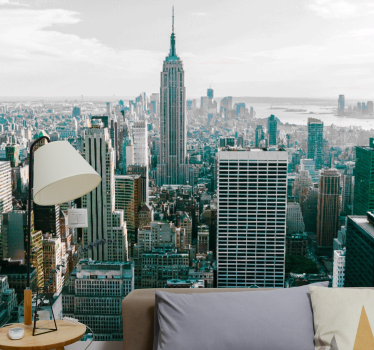 New york wall mural iconic city skyline - TenStickers