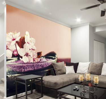 Bunch of orchid zen photo wallpaper - TenStickers