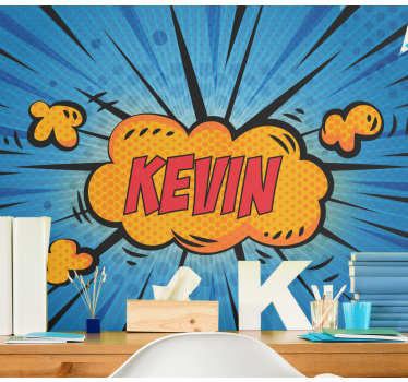 Personalized name  pop art custom murals - TenStickers