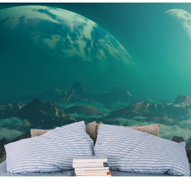 Space science fiction 3d mural wallpaper - TenStickers