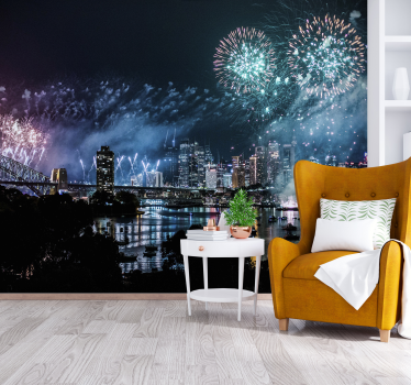 Sydney Fireworks Wall Murals for Bedrooms - TenStickers