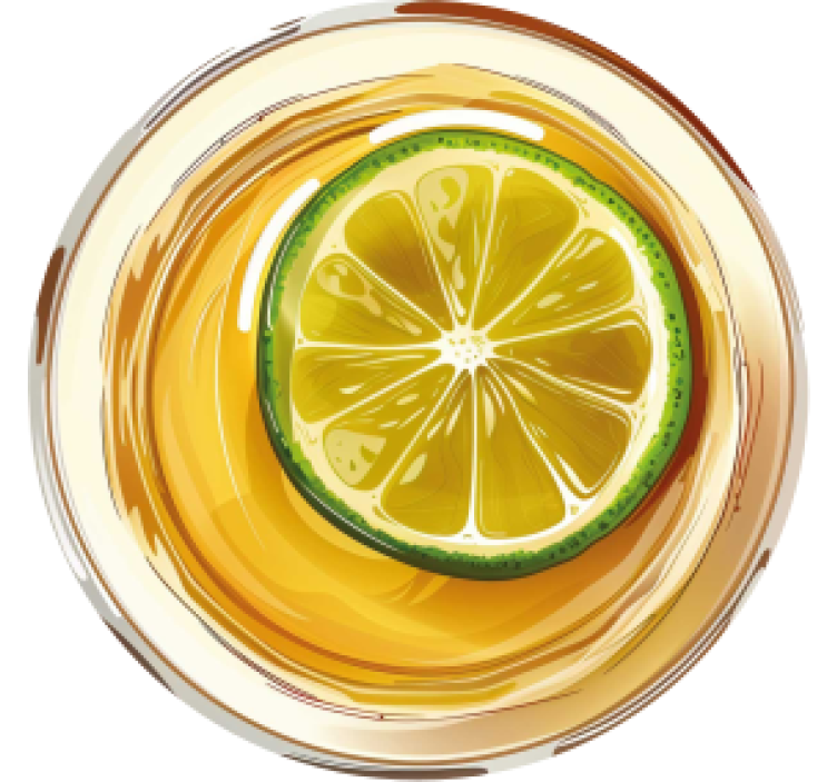 Tequila texture drink coasters - TenStickers