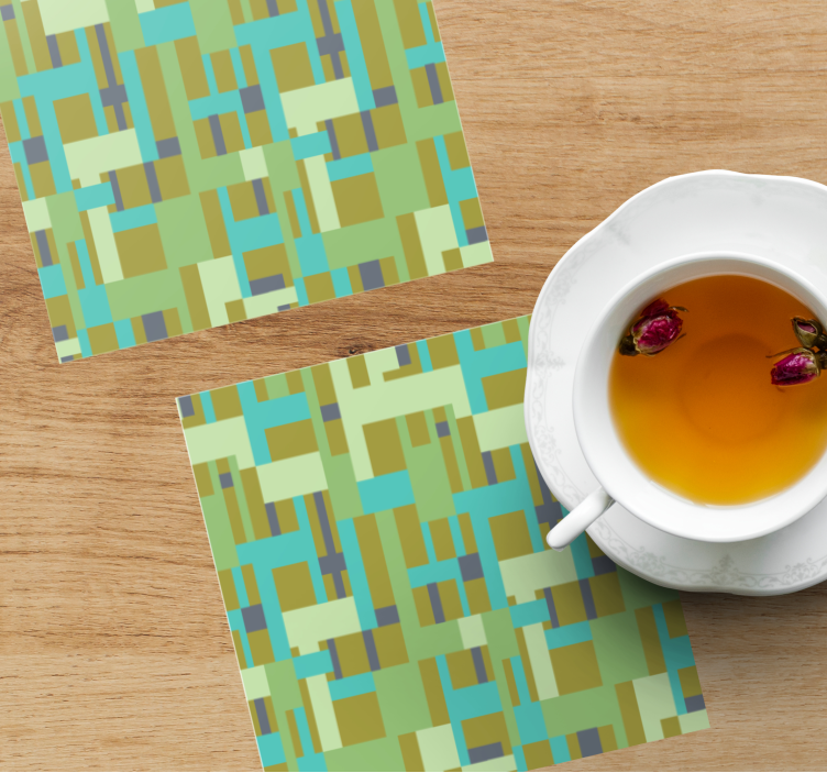Abstract geometric coasters - TenStickers