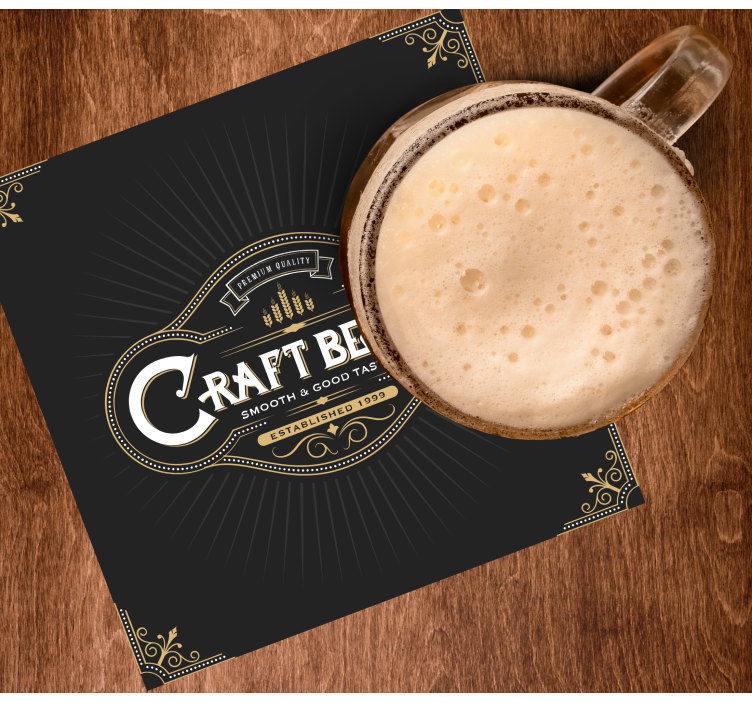 Beer mats premium quality beer labels - TenStickers