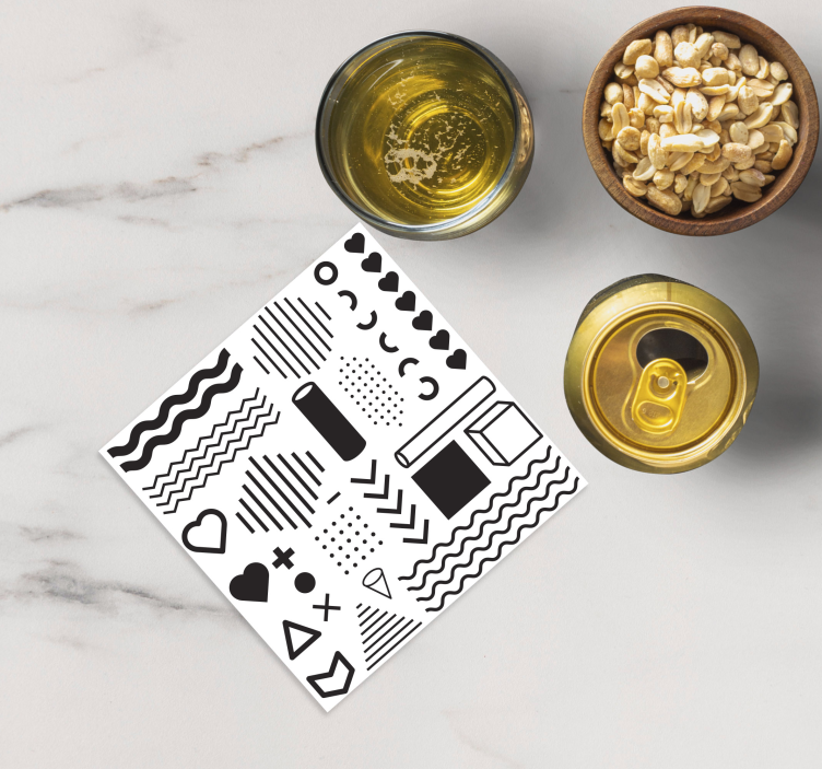 Coasters for geometric shape exploration - TenStickers