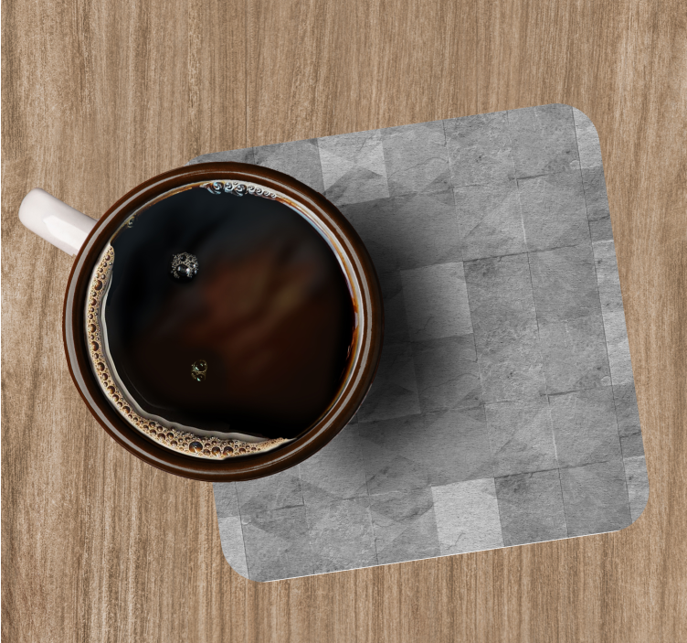 Coasters with square patterned surface - TenStickers