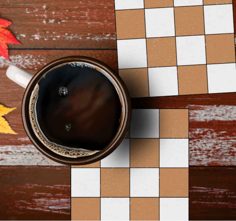 Coasters with square textured surface - TenStickers