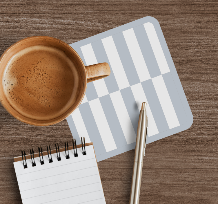 Coasters with striped surface pattern - TenStickers