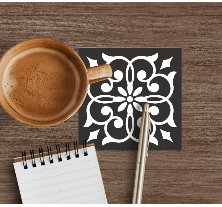 Elaborate botanical motif coasters - TenStickers