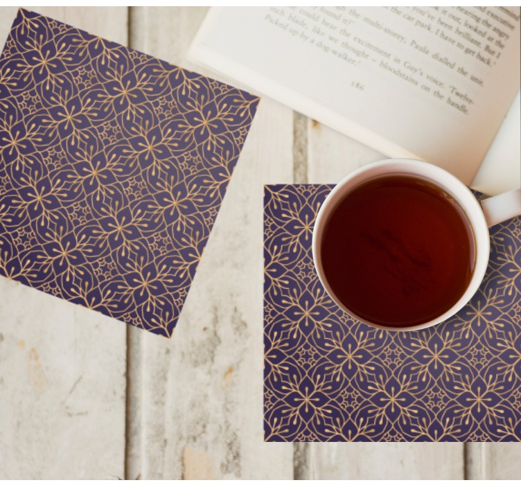 Elegant Indian design vintage coaster - TenStickers