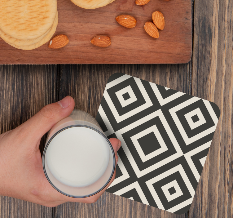 Geometric form investigation coasters - TenStickers