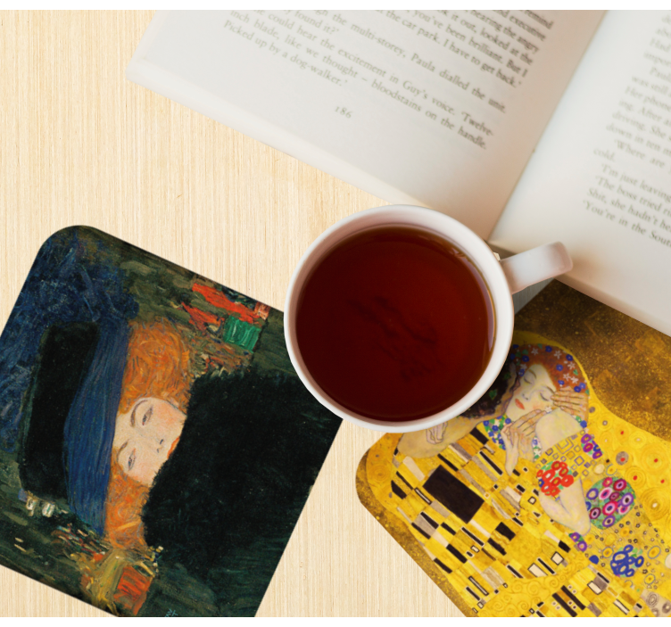 Gustav Klimt's artwork more coasters - TenStickers