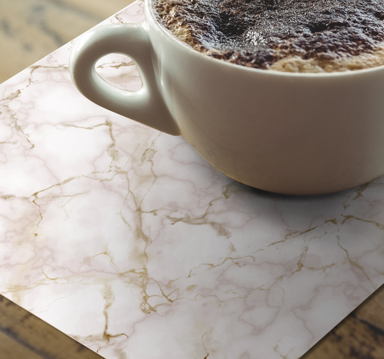Marble pattern surface coasters - TenStickers