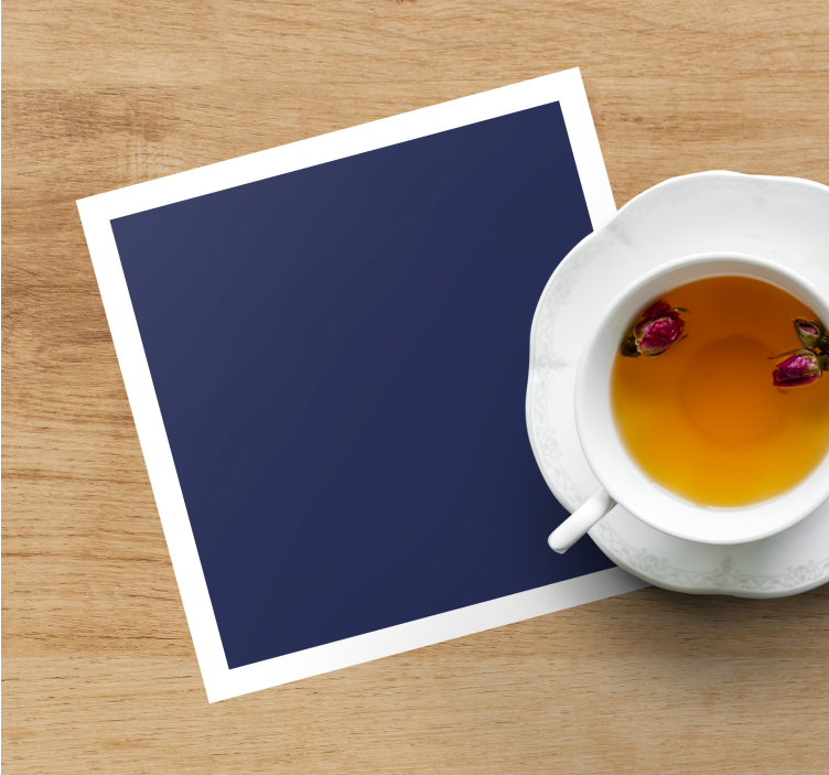 Modern coasters with deep blue background - TenStickers