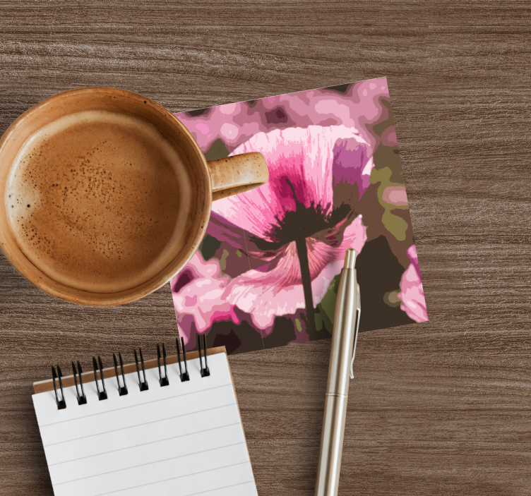 Modern coasters with luminous botanical design - TenStickers