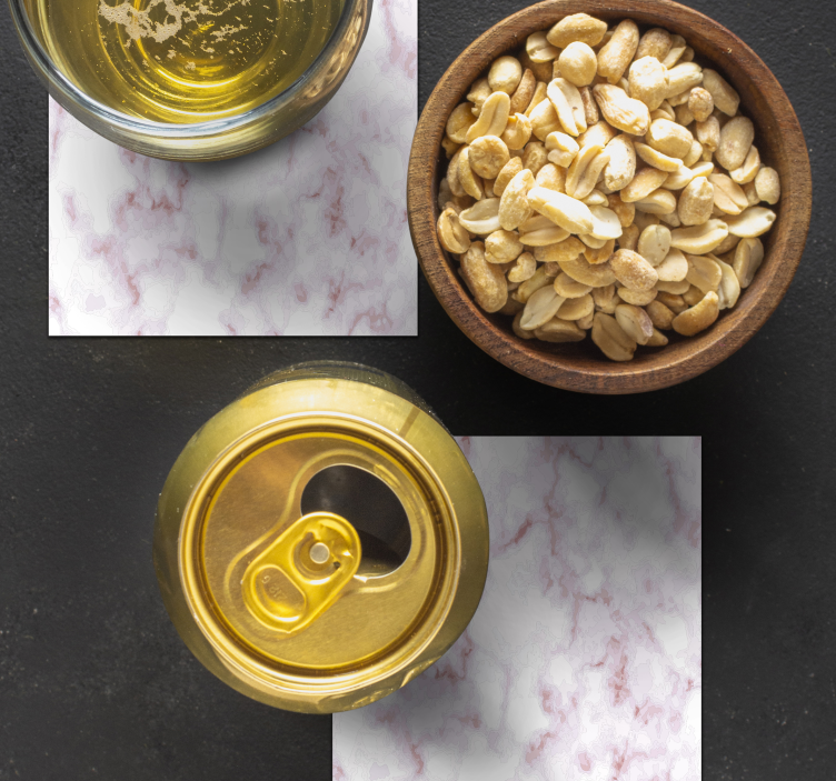 Natural marble cup coaster - TenStickers