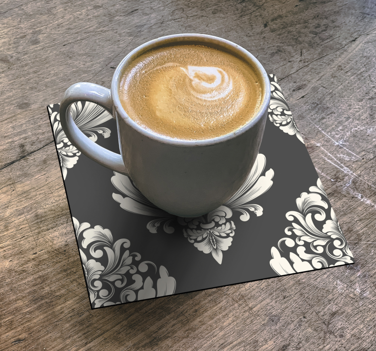 Ornate pattern surface coasters - TenStickers