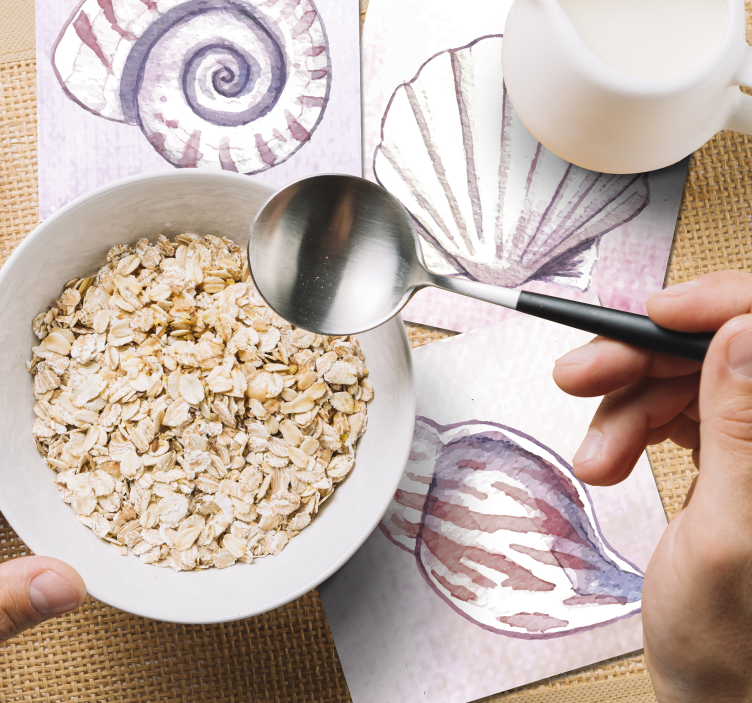 Sea Life marine life coasters - TenStickers