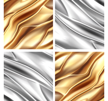 Silver metal effect drink coaster - TenStickers