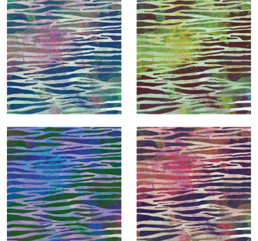 Abstract Zebra Texture texture coaster - TenStickers