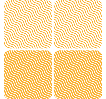 Wavy pattern surface coasters - TenStickers