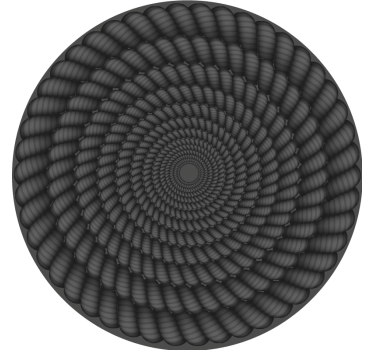 Spiral pattern round coasters - TenStickers