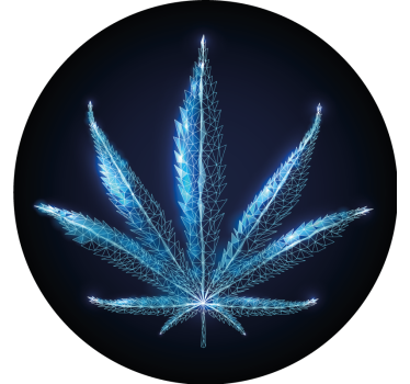 Vintage coasters with geometric leaf design - TenStickers
