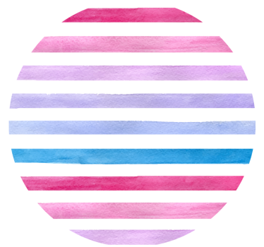 Watercolor stripe pattern coasters - TenStickers