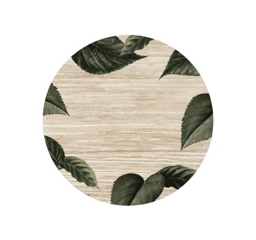 Nature-inspired leaf pattern coasters - TenStickers