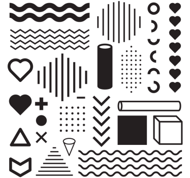 Coasters for geometric shape exploration - TenStickers
