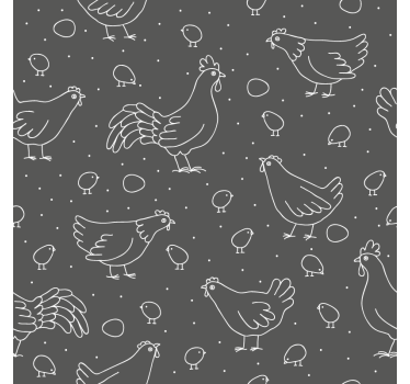 Vintage coasters with hen and chick designs - TenStickers