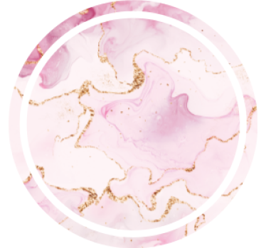 Rose gold marble texture effect coaster - TenStickers