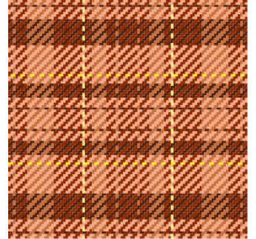 70's fabric pattern retro coasters - TenStickers