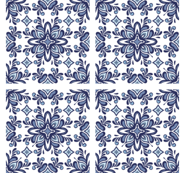 Blue Moroccan style tile coaster - TenStickers