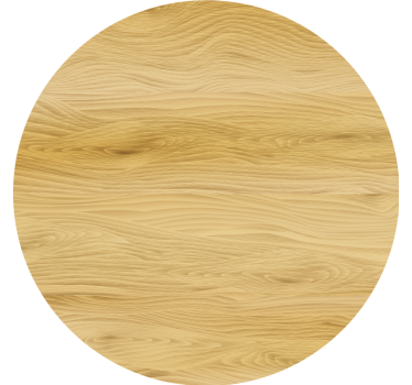 Coasters natural wood round surface - TenStickers
