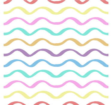 Vibrant curvy motif coasters - TenStickers