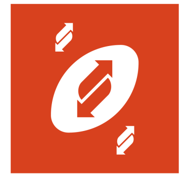 Vintage coasters reversible circular arrow symbol - TenStickers