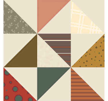 Geometric color segments coasters - TenStickers