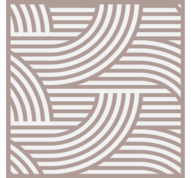 Layered line pattern coasters - TenStickers