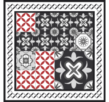 Geometric patterns collage coasters - TenStickers