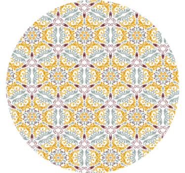 Coasters intricate floral design - TenStickers