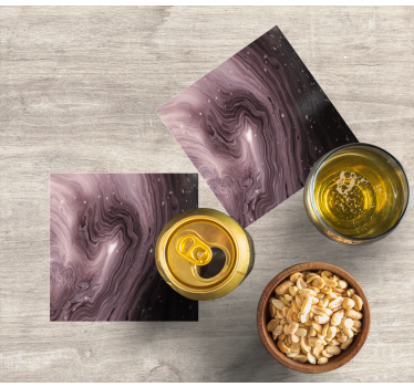 Fluid marble pattern coasters - TenStickers