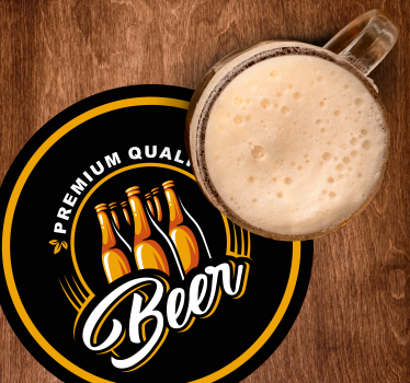 Premium quality beer beer coasters - TenStickers
